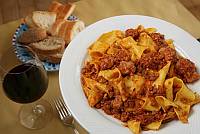 San Casciano dei Bagni (Si)  Ristorante da Daniela -Pappardelle al cinghiale- Foto Gianluca Moggi/Massimo Sestini